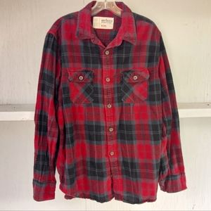 Urban Pipeline men's XL red/black flannel